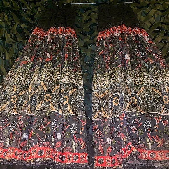 2013 OOAK Custom Tribal Fusion Bellydance Costume Temple Thigh High Leg Flares - Picture 2 of 6